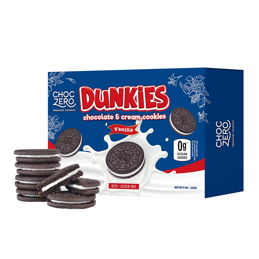 Choczero 低碳朱古力雲尼拿Oreo 曲奇 255g 24塊  Choc Zero Oreo Cookie