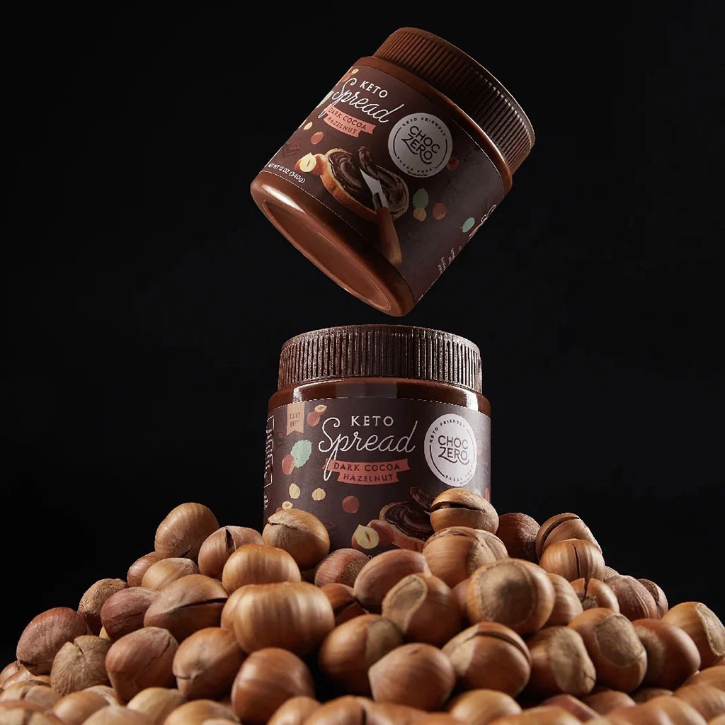 Choczero 無添加糖純素黑朱古力榛子醬 340g Low Carbs Dark Chocolate Nutella