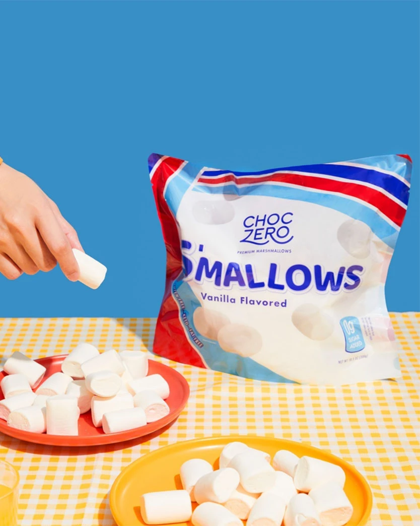 (OUT-OF-STOCK) ChocZero 零糖雲尼拿棉花糖 (含3包獨立包裝) 100g*3小包