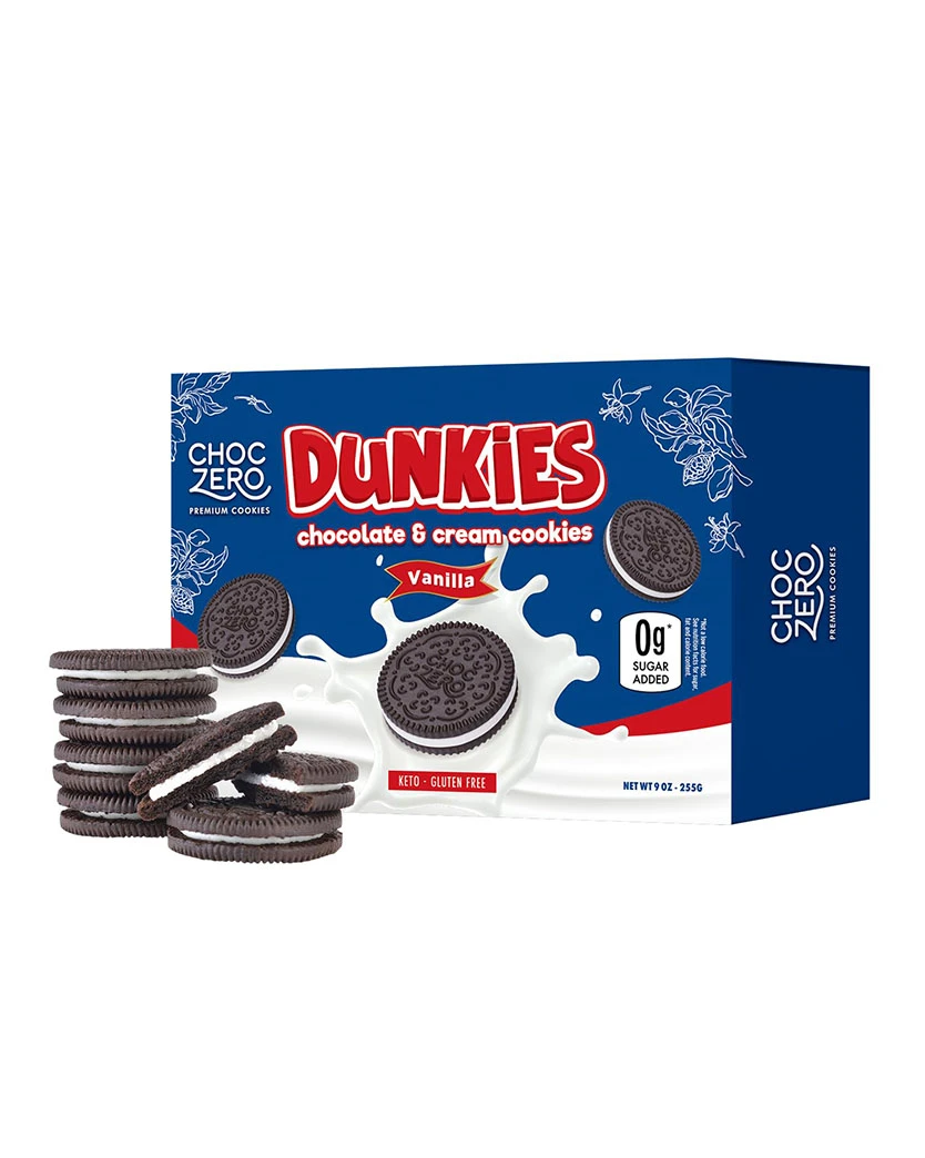 Choczero 低碳朱古力雲尼拿Oreo 曲奇 255g 24塊  Choc Zero Oreo Cookie