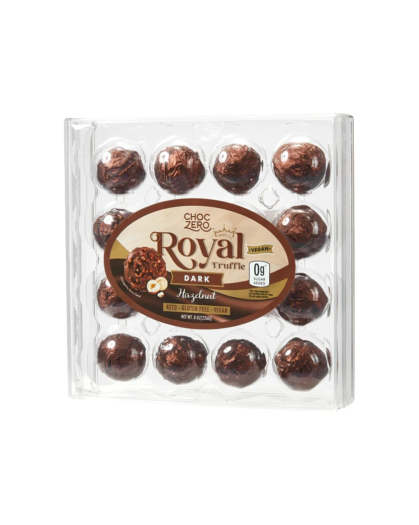 Choczero 低碳純素榛子夾心黑朱古力球 1盒16粒 KETO ROYAL TRUFFLE (Dark Chocolate)