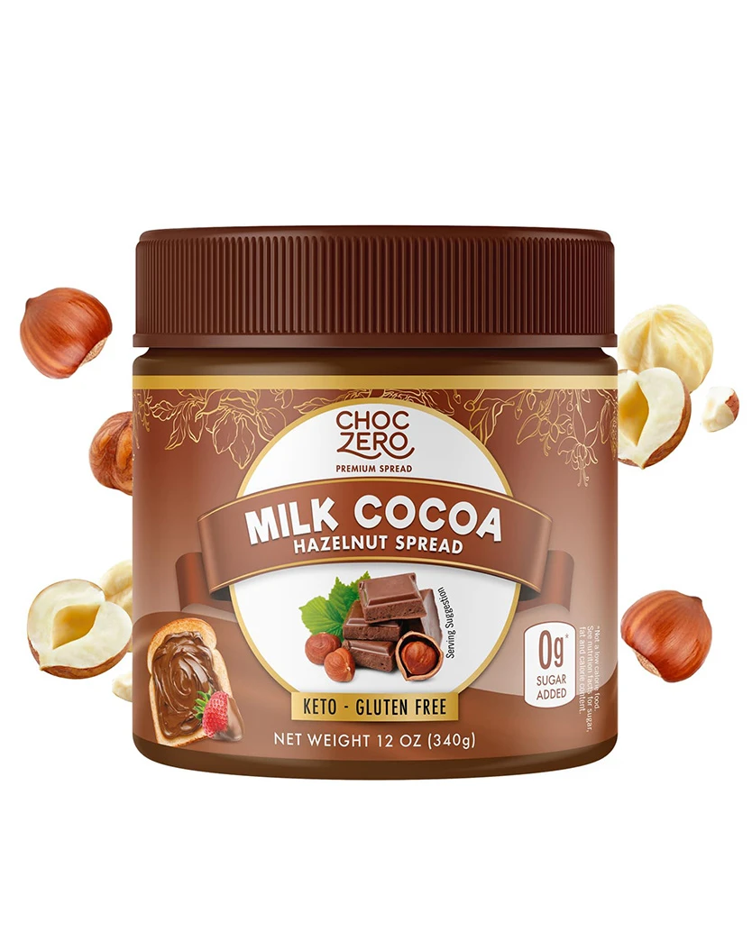 Choczero 無添加糖純素黑朱古力榛子醬 340g Low Carbs Dark Chocolate Nutella